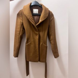 Aritzia Cocoon Coat in Cigar